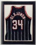 Mid 1990s Hakeem Olajuwon Houston Rockets Signed Jersey - JSA