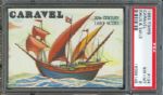 1955 Topps Rails & Sails Caravel #134 PSA NM-MT 8