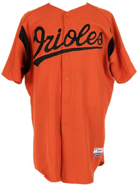 2003-06 Baltimore Orioles Game Worn BP Jersey (MEARS Auction  LOA )