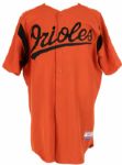 2003-06 Baltimore Orioles Game Worn BP Jersey (MEARS Auction  LOA )