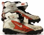 1996 Warren Sapp Tampa Bay Buccaneers Game Worn Signed Cleats - MEARS & JSA