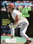 1979-89 Pete Rose Cincinnati Reds Signed Sports Illustrated - JSA