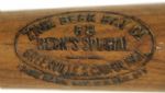 1920's Zinn Beck Bat Co. Store Model Bat - (MEARS Auction LOA)