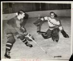 1968 Rod Gilbert Staw Fischler New York Rangers "TSN Collection Archives" Original First Generation 10" x 12" Choice Jumbo Oversized Photo (TSN Collection Hologram/MEARS Photo LOA) 1:1, Unique 