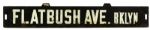 1930-50s Brooklyn Dodgers Flatbush Ave. BKlyn. Street Sign - 25 1/2" 