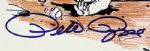 1995 Pete Rose Cincinnati Reds Signed Drawing - JSA