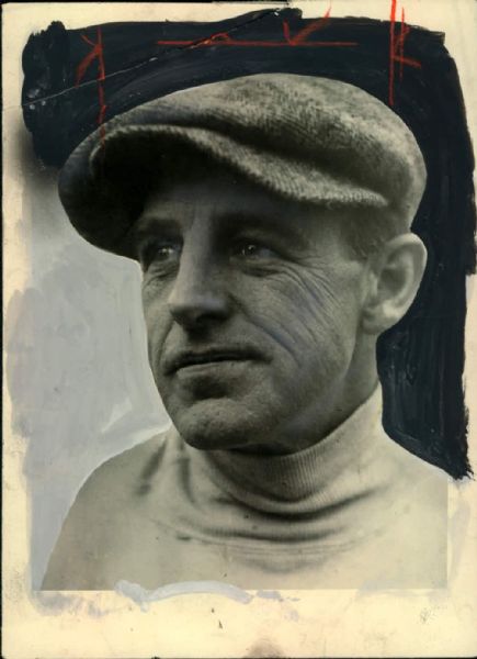 1920s Percy Haughton Harvard Football Coach "The Sporting News Collection Archives" Original First Generation Production Art (Sporting News Collection Hologram/MEARS Photo LOA)