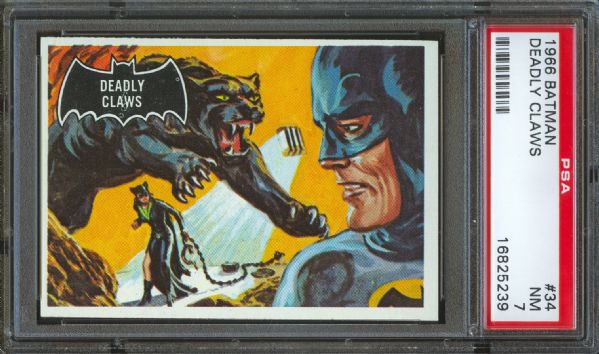 1966 Batman (Black) Deadly Claws #34 PSA NM 7