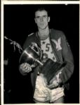 1958 Bob Pettit St. Louis Hawks 7" x 9" Photo SPORT Magazine Collection Hologram (MEARS Photo LOA)