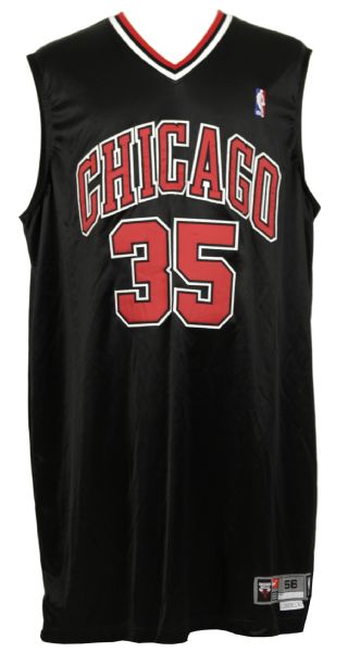 2003-04 Lonny Baxter Chicago Bulls Game Worn Alternate Jersey - (MEARS Auction  LOA)