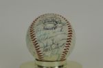 1960 Milwaukee Braves Team Signed ONL (Giles) Baseball w/ 28 Sigs. Incl. Hank Aaron Warren Spahn - JSA