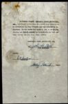 1946-48 Stan Patrick Chicago American Gears Signed Contract - JSA 
