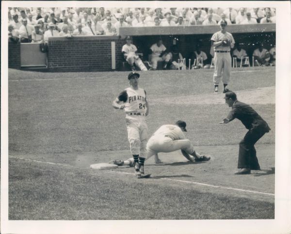 1962 Chicago Wrigley Field All-Star Game Photograph - Dick Groat (Pirates), Jim Gentile (Orioles)