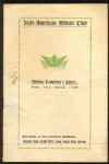 1909 Irish American Athletic Club Program