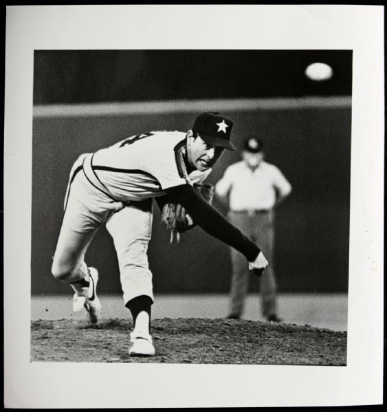 1981 Nolan Ryan Houston Astros "The Sporting News Collection Archives" Original First Generation 10" x 11" Choice Jumbo Oversized Photo (TSN Collection Hologram/MEARS Photo LOA) 1:1, Unique