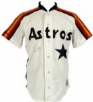 1990 Nolan Ryan Houston Astros Signed Authentic Jersey From Scoreboard Signing - JSA