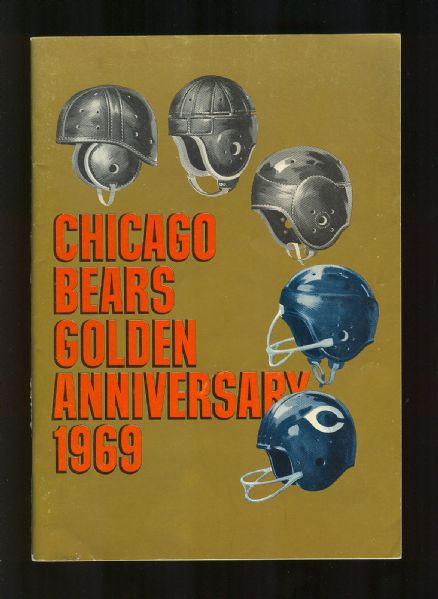 1969 Chicago Bears Golden Anniversary Media / Press Guide