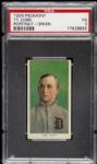 1909 - 11 Ty Cobb Detroit Tigers Green Portrait Piedmont Back Card - PSA VG 3 Rare Variation