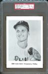 1958-61 Jay Publishing Photos PSA Graded Collection (5) Including Maury Wills / Dodgers / Red Sox / Phillies