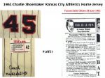 1961 Charlie Shoemaker Kansas City A's Home Jersey (MEARS A6.5)