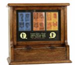 1900s Exhibit Machine 1 Cent Table Top With Two Dispensers 