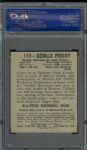 1948 Leaf St. Louis Browns Gerald Priddy #111 PSA EX 5