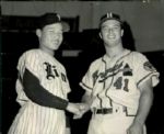 1953 Nishimura Eddie Mathews Milwaukee Braves "The Sporting News Collection Archives" Original Photo (Sporting News Collection Hologram/MEARS Photo LOA)