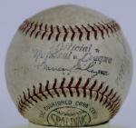Baseball Superstars Multi Signed ONL (Giles) Baseaball w/ Roger Maris & Willie Mays Included From Cubs Employee - JSA 