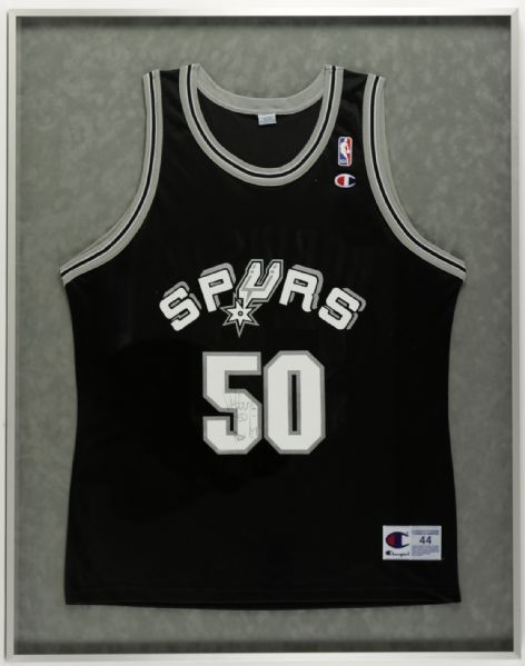 1990s David Robinson San Antonio Spurs Signed Jersey - JSA