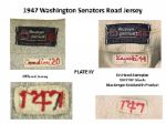 1947 Washington Senators Road Jersey (MEARS A3)