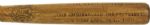 1929 Spalding New York Giants Loyal Giants Rooters Presentation Bat - (MEARS Auction LOA)