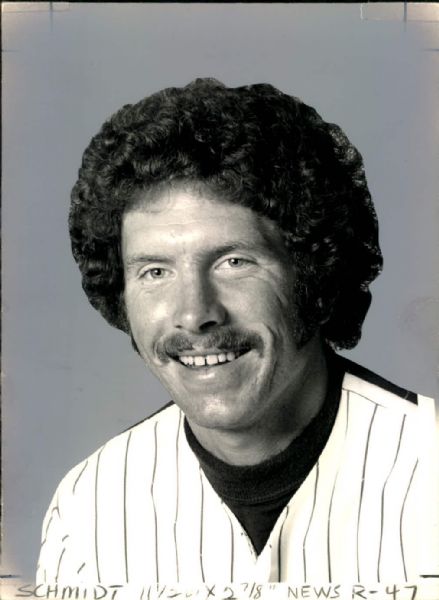 1975-81 circa Mike Schmidt Philadelphia Phillies "The Sporting News Collection Archives" Original Photos (Sporting News Collection Hologram/MEARS Photo LOA) - Lot of 4
