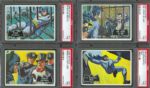 1966 Batman (Black Bat) PSA Graded NM 7 Partial Set (27/55)