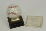 1990s Hank Aaron Single Signed ONL (White) Baseball - JSA