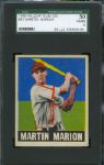 1948 Leaf Martin Marion Rookie #97 SGC 50 VG/EX 4