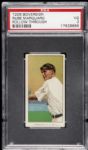 1909 - 11 T206 Rube Marquard New York Giants Follow Through Sovereign Back Card  - PSA VG 3
