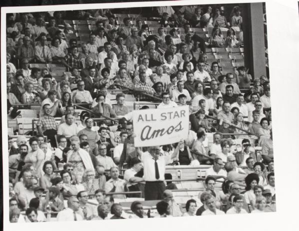 1970 Amos Otis Kansas City Royals "The Sporting News Collection Archives" Original First Generation Choice Jumbo Oversized Photos (TSN Collection Hologram/MEARS Photo LOA) 1:1, Unique - Lot of 2