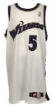 1997-99 Juwan Howard Washington Wizards Game Worn Jersey - (MEARS Auction LOA)