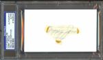 Milwaukee Braves Nippy Jones Signed Cut PSA/DNA