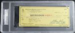 1972 Bud Selig Milwaukee Brewers Signed Check - To New York Yankees - PSA/DNA Holder