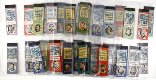 1930s Hollywood Stars Matchbook Covers (36)