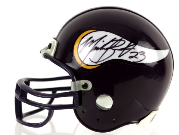 2000 Michael Bennett Minnesota Vikings Signed Mini-Helmet - JSA