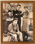 Leave It To Beaver Multi Signed 11" x 14" Photo With Beaver  Jerry Mathers  & Wally Tony Dow Autographs - JSA