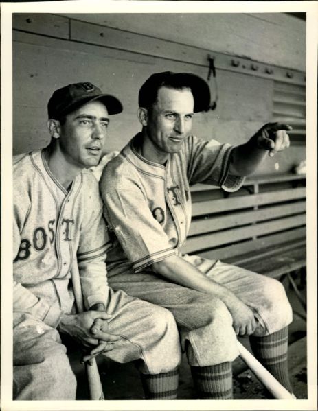 1936-40 circa Rabbit Warstler Boston Bees "The Sporting News Collection Archives" Original 6.5" x 8.5" Photo (Sporting News Collection Hologram/MEARS Photo LOA) - Lot of 2