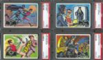 1966 Batman (Black Bat) PSA Graded NM 7 Partial Set (27/55)