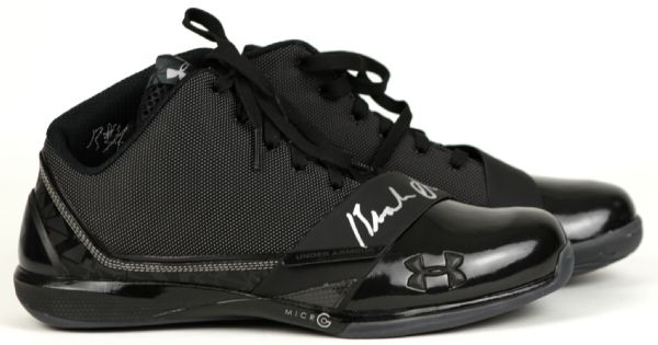 2009 Brandon Jennings Milwaukee Bucks Signed Under Armour Shoes - JSA