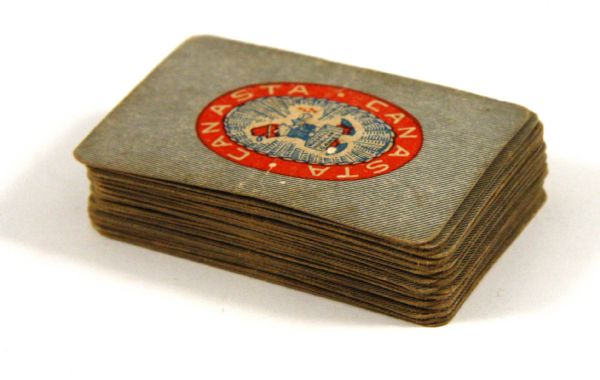 1930s Russell Cartoon Canasta Game Cards (Lot of 27)