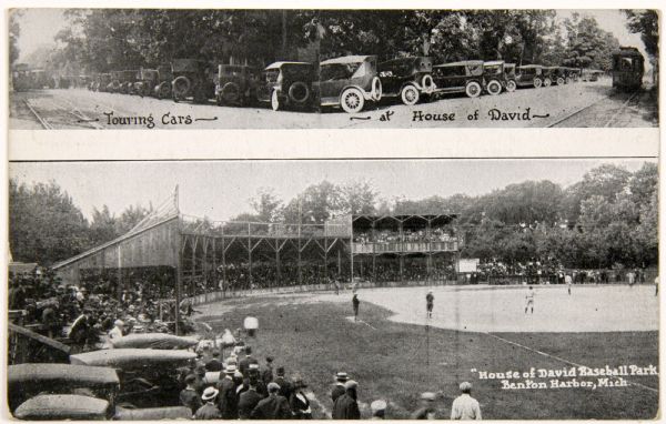 Early 1900s House of David Baseball Team Ballpark Postcard