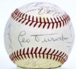 1967 Chicago Cubs Team Signed ONL (Giles) Baseball w/ 26 Sigs. - JSA 