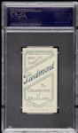 1909 - 11 T206 Roger Bresnahan St. Louis Cardinals With Bat Piedmont Back Card - PSA EX 5.5